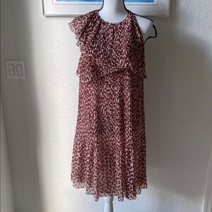 Giamba Paris Giambattista Valli pleated bow print dress extra small XS